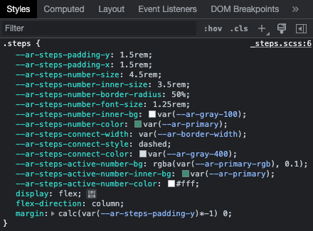 CSS variables